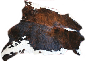 Real Cowhide Rug Tricolor. Premium Collection. Code 98068