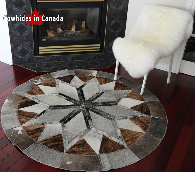 98071 Cowhide rug Collection Cowhides in Canada BIG SIZE MANDALA