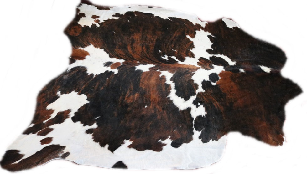 Cowhide Rug Tricolor XXXL Premium Collection. Code 98073