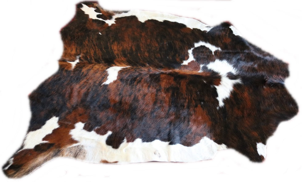 Real Cowhide Rug Tricolor. Premium Collection. Code 98079