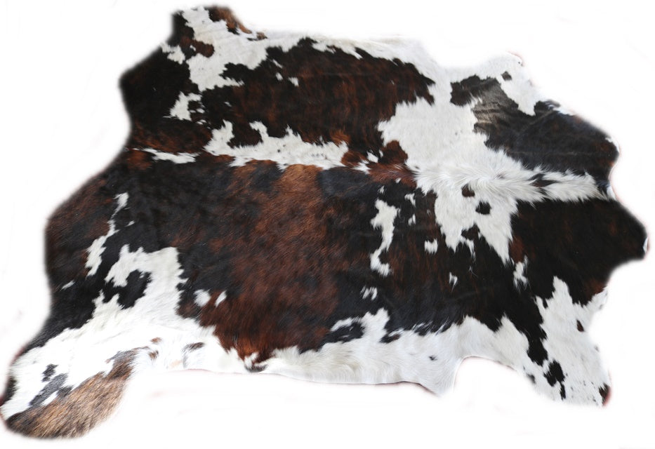 Real Cowhide Rug Tricolor. Premium Collection. Code 98083