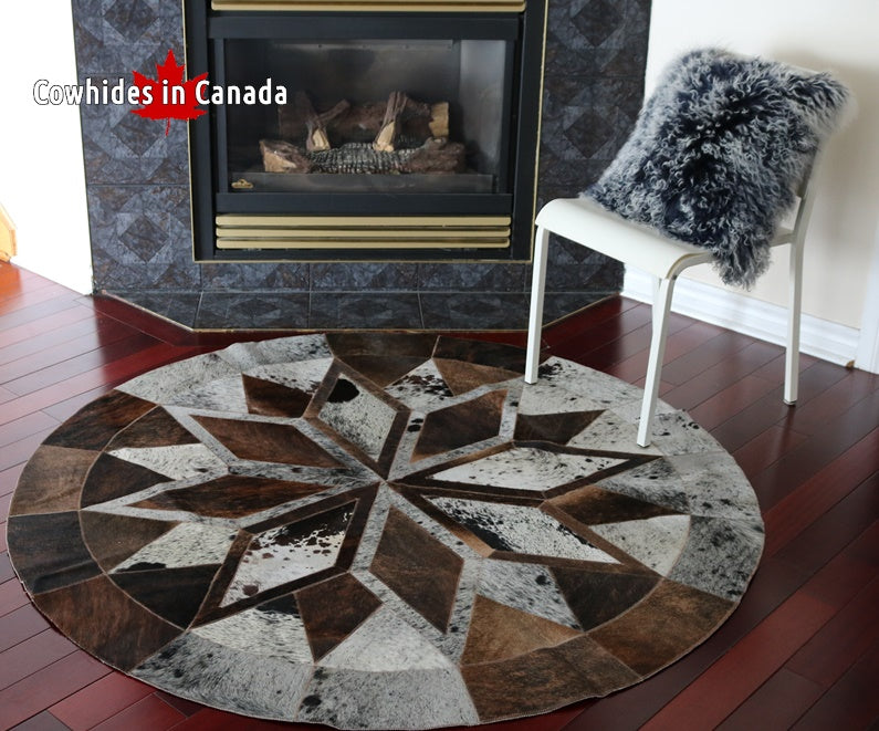 98090 Cowhide rug Collection Cowhides in Canada MANDALA BIG SIZE