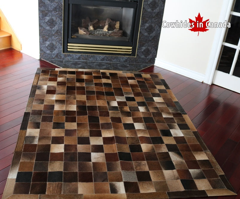 98092  Cowhide rug Collection PATCHWORK Cowhides in Canada