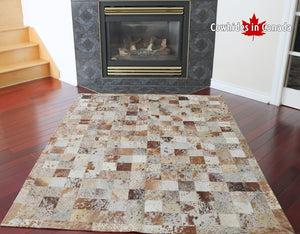 98094  Cowhide rug Collection PATCHWORK Cowhides in Canada