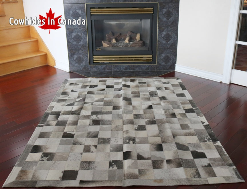 98097  Cowhide rug Collection PATCHWORK Cowhides in Canada