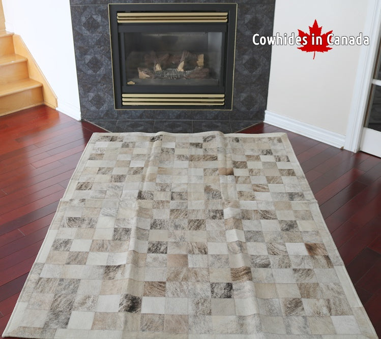 98103  Cowhide rug Collection PATCHWORK Cowhides in Canada