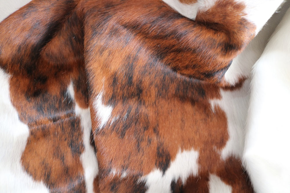 Big Real XXXL Cowhide Rug Tricolor. Premium Collection. Code 98108