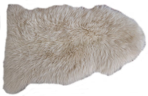 98109  Tapis GRAND peau de Mouton Sheepskin BIG SIZE X 1 CREAM