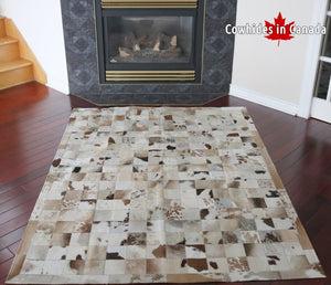 98118  Cowhide rug Collection PATCHWORK Cowhides in Canada