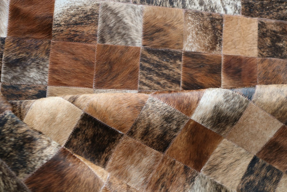 98121  Cowhide rug Collection PATCHWORK Cowhides in Canada