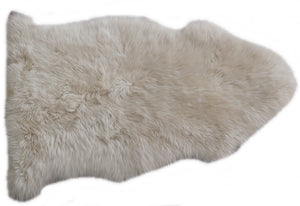 98127  Tapis GRAND peau de Mouton Sheepskin BIG SIZE X 1 CREAM