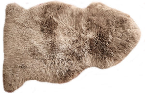 98131  Tapis GRAND peau de Mouton Sheepskin BIG SIZE X 1 BROWN