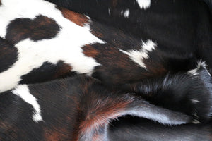 Big Real XXXL Cowhide Rug Tricolor. Premium Collection. Code 98137