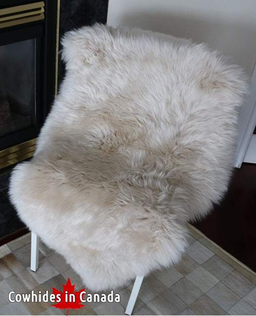 98139  Tapis GRAND peau de Mouton Sheepskin BIG SIZE X 1 CREAM