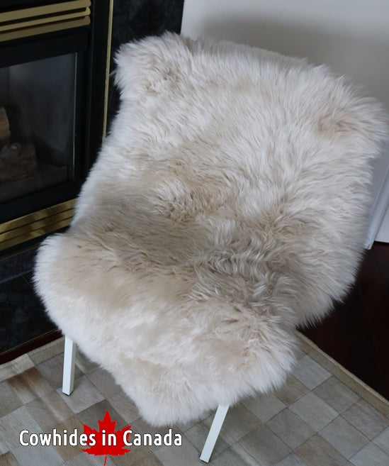 98139  Tapis GRAND peau de Mouton Sheepskin BIG SIZE X 1 CREAM