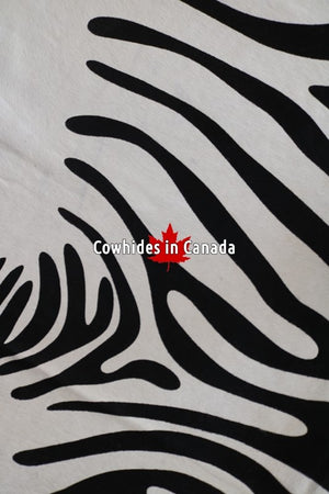 Cowhide rug printed zebra. Code 98141.