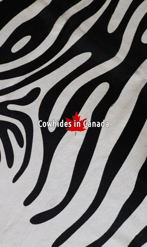 Cowhide rug printed zebra. Code 98141.