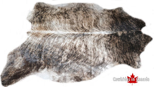 Cowhide rug Brindle LIGHT Premium Collection. Code 98157