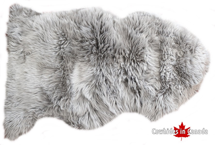 98197  Tapis GRAND peau de Mouton Sheepskin BIG SIZE X 1 LIGHT GREY