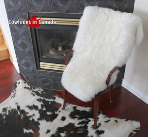 98198 Tapis GRAND peau de Mouton Sheepskin BIG SIZE X 1 IVORY IVOIRE