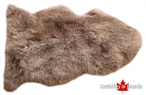 98208  Tapis GRAND peau de Mouton Sheepskin BIG SIZE X 1 BROWN