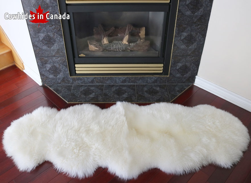 98210 Tapis GRAND peau de Mouton Sheepskin BIG SIZE  IVORY IVOIRE