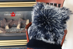 98218 PILLOW TIBETAN LAMB FUR COLLECTION COWHIDES IN CANADA PREMIUM