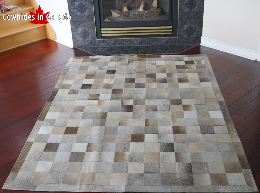 98224  Cowhide rug Collection PATCHWORK Cowhides in Canada