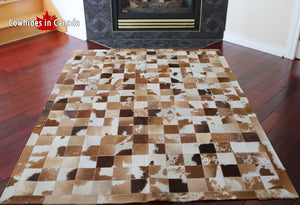 98227  Cowhide rug Collection PATCHWORK Cowhides in Canada