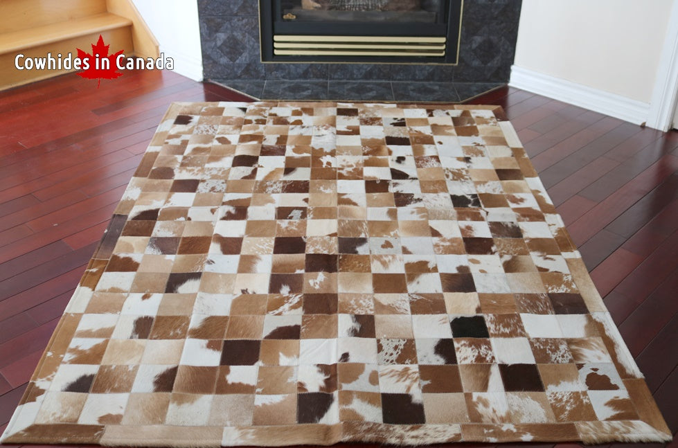 98227  Cowhide rug Collection PATCHWORK Cowhides in Canada