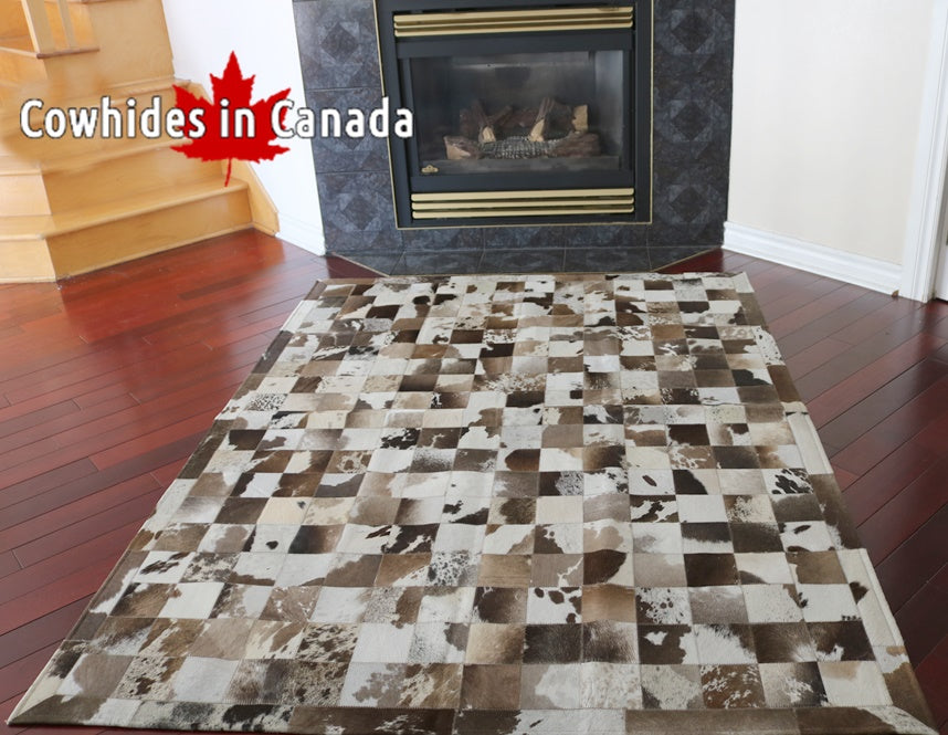 98256  Cowhide rug Collection PATCHWORK Cowhides in Canada