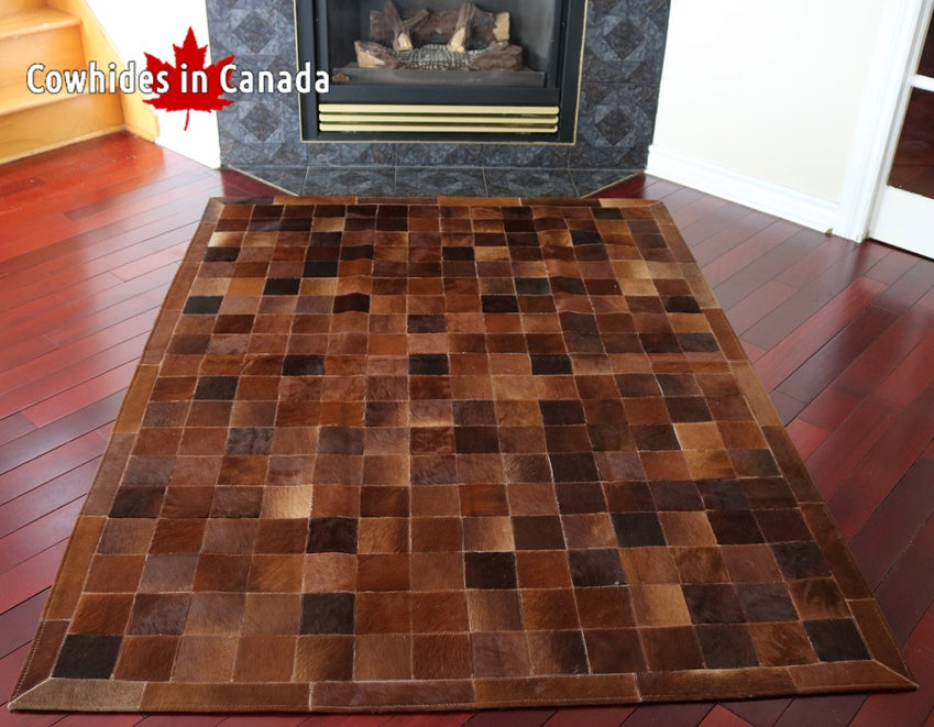 98261  Cowhide rug Collection PATCHWORK Cowhides in Canada