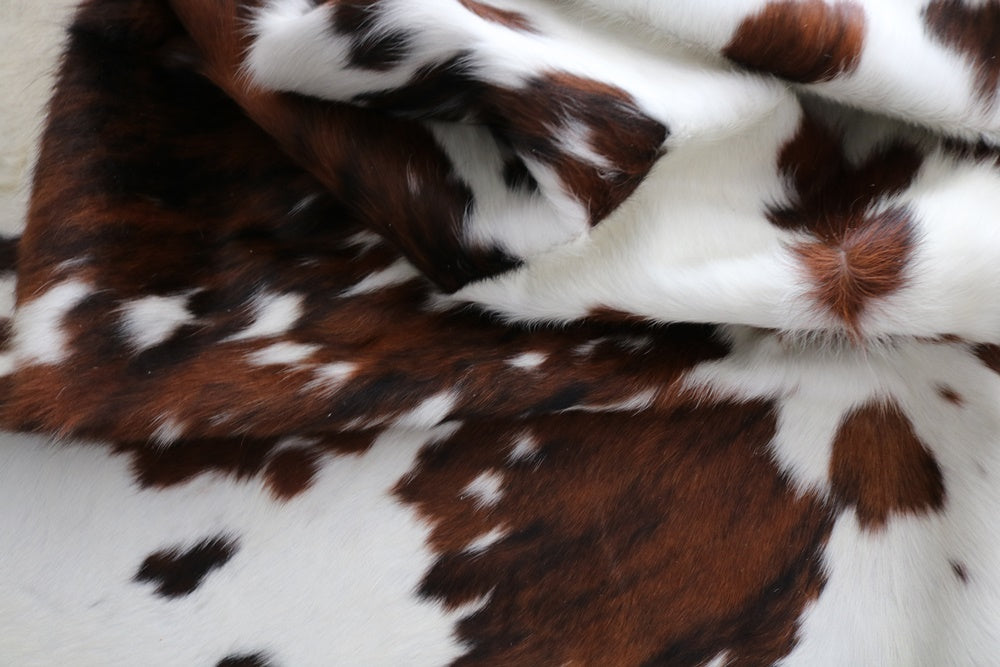 Big Real XXL Cowhide Rug Tricolor. Premium Collection. Code 98276