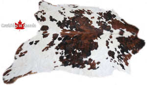 Big Real XXL Cowhide Rug Tricolor. Premium Collection. Code 98280