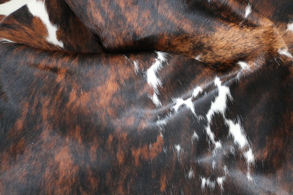 Big Real XXXL Cowhide Rug Tricolor. Premium Collection. Code 98292