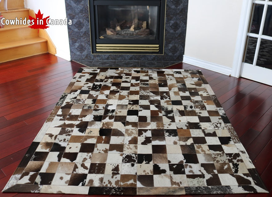 98299  Cowhide rug Collection PATCHWORK Cowhides in Canada