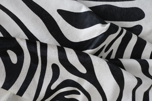 98323 - Cowhide Rug  Printed Zebra BIG SIZE XXL -  Premium Collection.