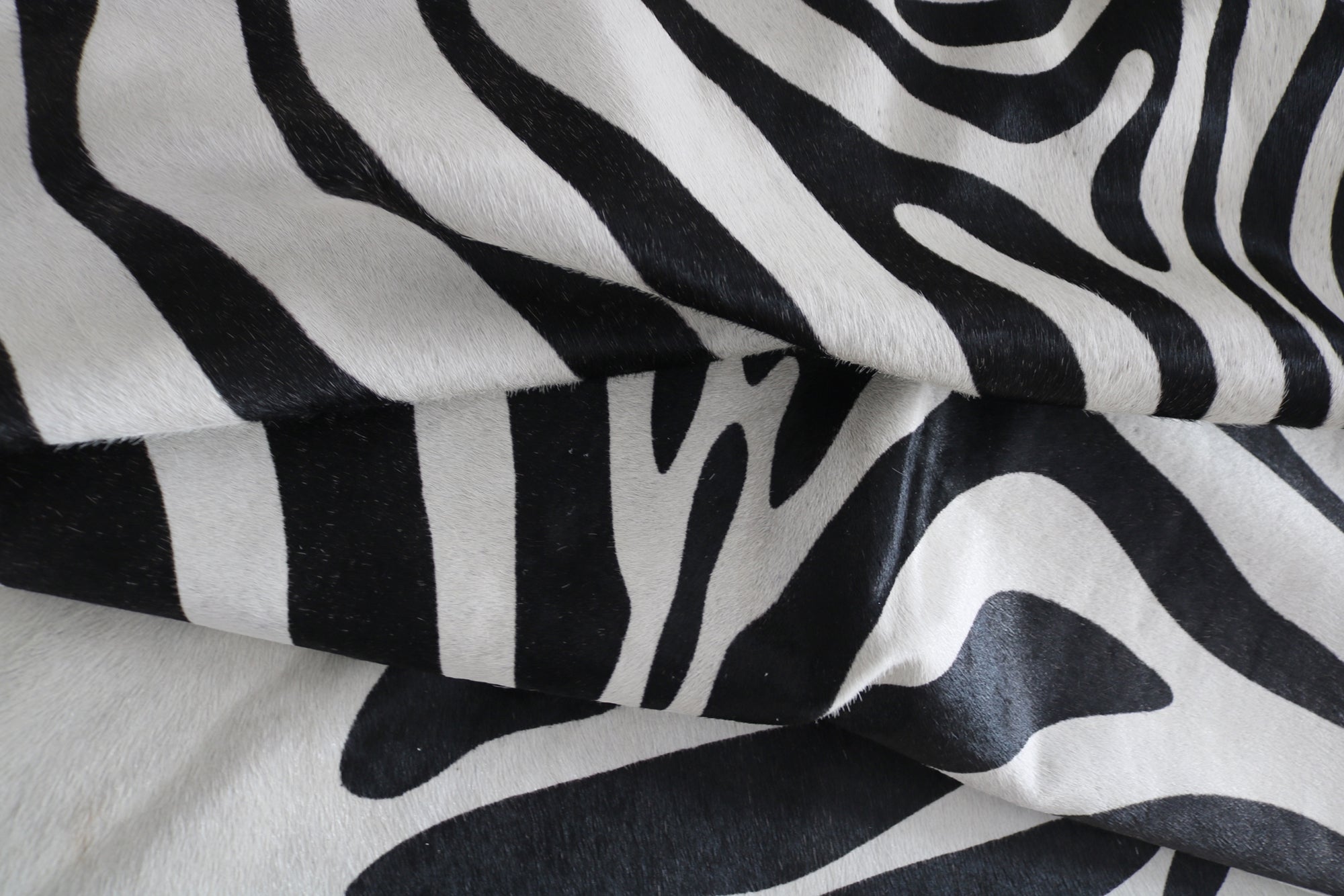 98323 - Cowhide Rug  Printed Zebra BIG SIZE XXL -  Premium Collection.