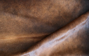 95231. Brown cowhide rug.