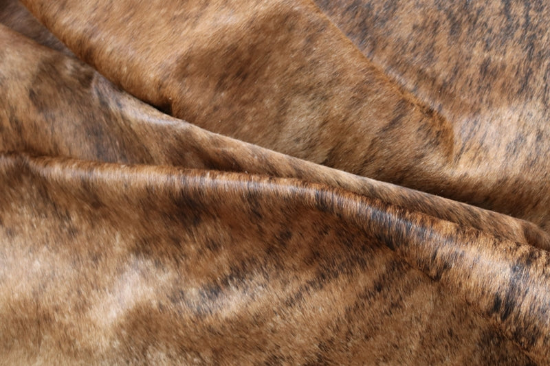 Brindle Brown Cowhide Rug. Code 95321.