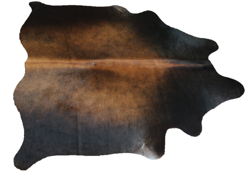 95231. Brown cowhide rug.