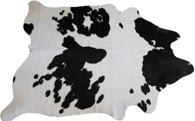 Genuine Black and White Cowhide Rug Premium Collection. Code 95388.