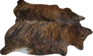 Brown Brindle cowhide rug. Code 95380.