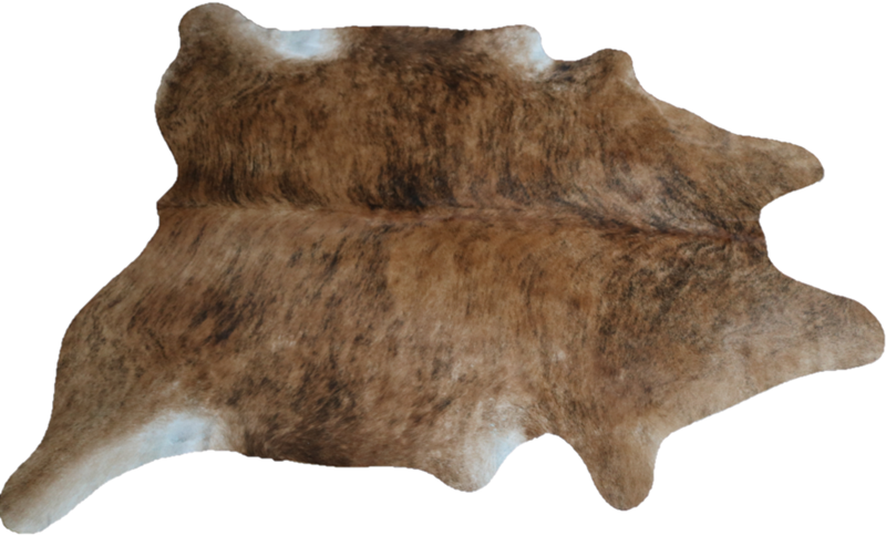 Brindle Brown cowhide rug. Code 96147.