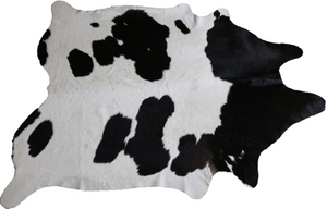 Black and White cowhide rug. Code 96070.