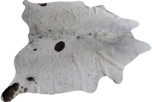 Salt and Pepper cowhide rug. Code 95373.