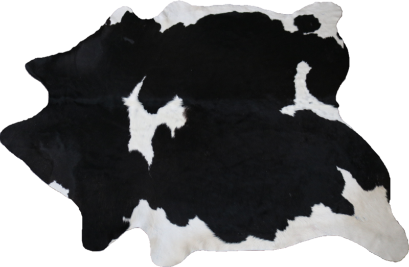 Black and White Cowhide rug.Code 70392.