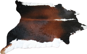 Big Cowhide Rug Tricolor XXL. Code 9135.