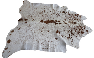 Cowhide rug. White and Brown Code 96076