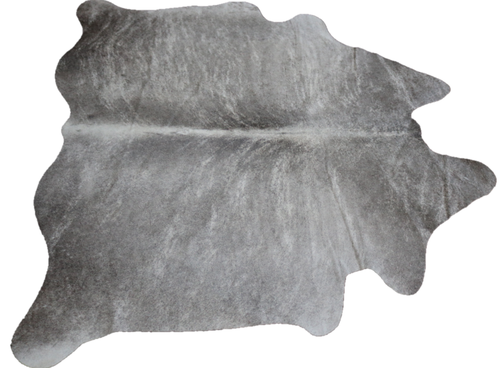 Grey and white Brindle cowhide rug. Code 96198.